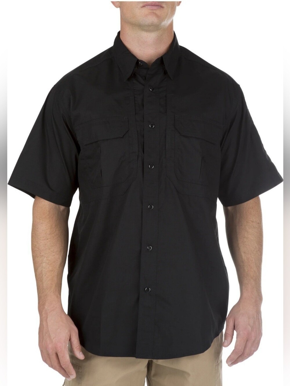 5.11 Tactical Men's Short Sleeve Duty Uniform Shirt Black Sz 2XL